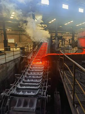 双链滚轮移动式铸铁机ZTG75